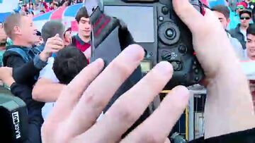 Milovan desató la locura con las selfies en San Carlos