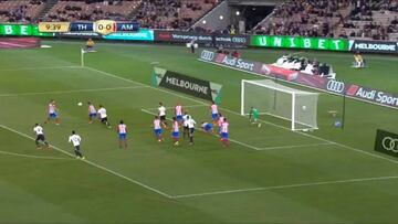 ¡El Atleti sufrió el tiro combinado de Oliver y Benji!