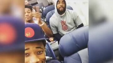 Carmelo Anthony y su cara de aburrido en medio de la fiesta