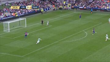 El tremendo error de Martínez en su debut con el Barcelona