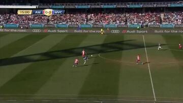 Resumen y goles del Melbourne-Atl¨¦tico de Madrid