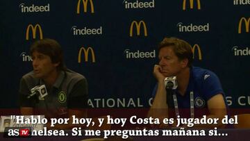 Conte: "Hoy Costa es jugador del Chelsea, mañana no lo sé"
