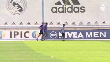 Bale y Kroos realizan primera sesión de entrenamiento