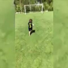 El hijo de Filipe Luis promete: ¡qué golazo anotó!