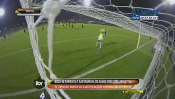 ¡Arquero recibió terrible pelotazo en el calentamiento!