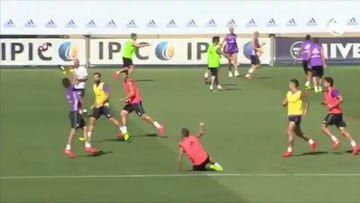 Sergio Ramos scores Real stunner in training