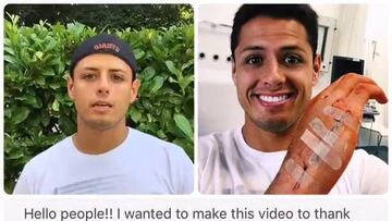 Chicharito da las gracias a sus fans por el cariño tras su lesión