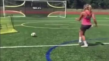 Pick that! Shawna Gordon shows off her shooting skills