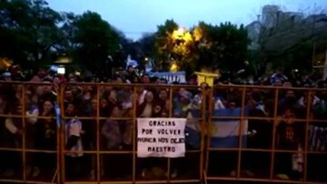 Messi redentor: con euforia es esperado en la concentración