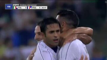 Pellè destrozó a Varane: vean la secuencia del gol de Italia