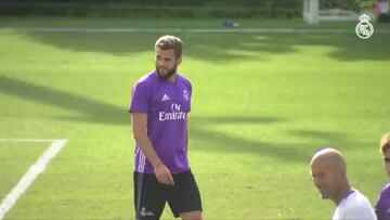 La reacción en el Real Madrid tras la volea de Nacho