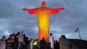 La última parada de la antorcha Paralímpica, en el Cristo Redentor