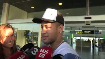 Neymar ya está en Barcelona: "Me veo jugando el sábado"