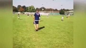 Vidal comparte en Instagram notable golazo de su hijo