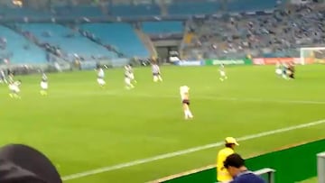 Miss Bum Bum invades pitch, starts getting naked