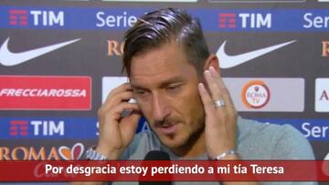 Totti se conmueve al explicar la especial dedicatoria de su gol
