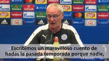Ranieri: "Ganar la Champions es imposible"