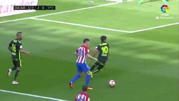 Resumen y goles del Atlético-Sporting de la Liga Santander