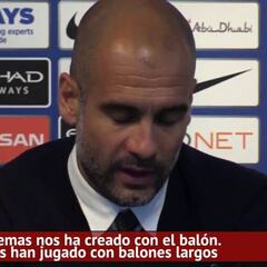 Guardiola alaba al juego del Bournemouth y critica el juego del United de Mourinho