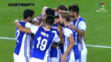 El penal impecable de Vela para reencontrarse con el gol