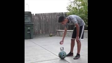 This kid's got some bottle...and some skills to pay the bills