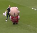 Fish mascot eats man alive