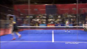 El punto imposible que se vio en un partido de pádel