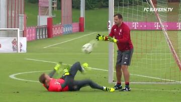 Así es un día de entrenamiento de Neuer en el Bayern Munich