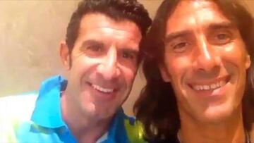 Figo felicita a Totti: "Perdón por haberte robado el Balón de Oro"