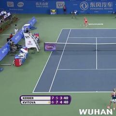 ¡Kvitova y Kerber, sin aliento! ¡Jugaron punto de 41 golpes!