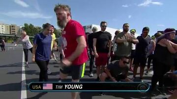 Los 100m más peculiares de Bolt: contra 50... ¡y Owen Wilson!