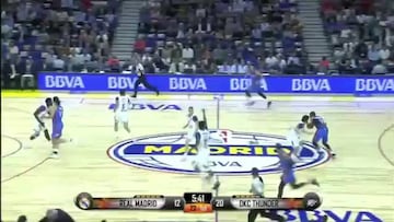 Westbrook vuela en Madrid: mate tras cruzar todo el campo