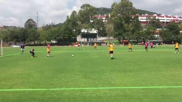 La definición de lujo de Diego Valdés en práctica del Morelia