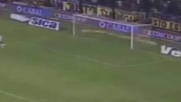 Cuando Palermo hizo el gol de cabeza más largo de la historia