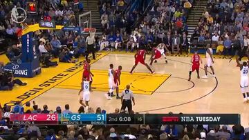 El reino del terror: los Warriors ridiculizan a los Clippers (+45)