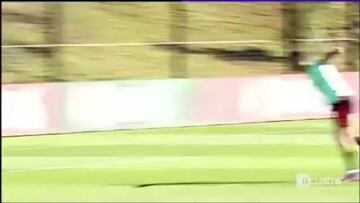 ¿Otro Cristiano en Portugal?: golazo de rabona en la sesión