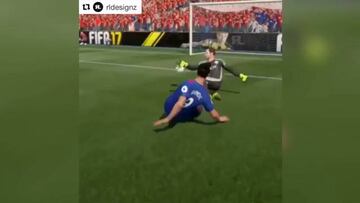 Ibrahimovic goes viral with a bizarre moment in FIFA 17