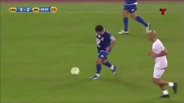 Fea bronca de Maradona y Verón en el Partido por la Paz