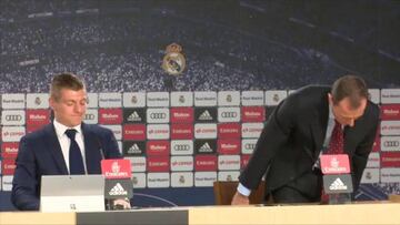 Emotional Kroos forgets where the door is