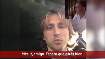 Modric, felicitando a Özil: "Te echamos de menos en Madrid"