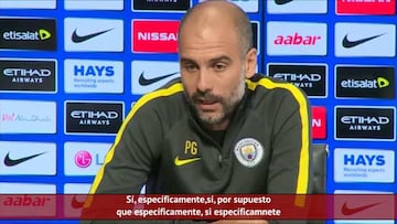 Pep y sus cosas: el esquive y la risita malvada sobre Agüero