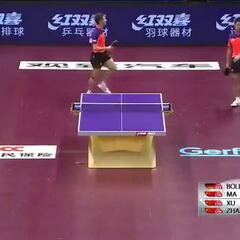 Ping pong doubles: don't blink or you'll miss a shot