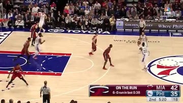 Un colosal Embiid permitió a los 76ers tumbar a los Heat