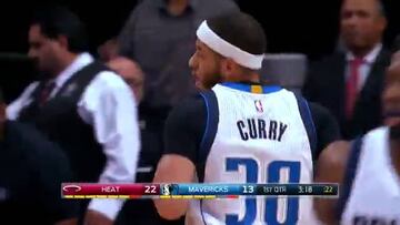 El hermano de Curry hace celebrar a los Mavericks