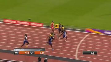 Gatlin sorprende a Bolt, que se despide del 100 con un bronce