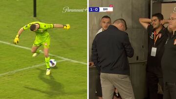 Increíble lo de este arquero... error y expulsión