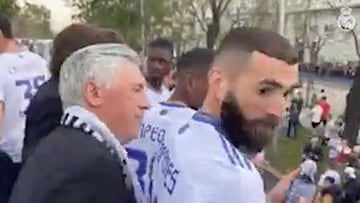 El Ancelotti más paternal: bella escena con Benzema