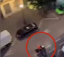 El vídeo del terrorista huyendo en moto tras atentar en Bruselas