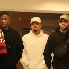 Vinicius imita a Camavinga