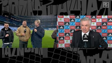 La inesperada broma de Ancelotti a Ronaldo en DAZN que desató las carcajadas de Guti